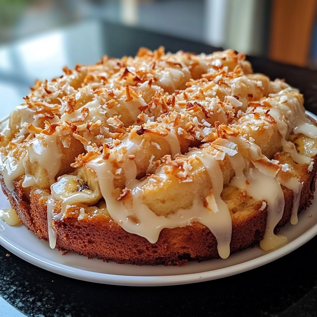 Bananenkuchen mit Kokos