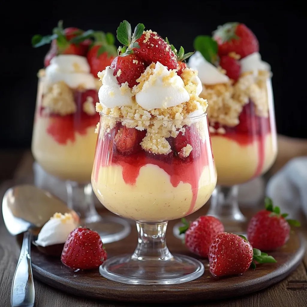 Erdbeer-Shortcake & Zitronencreme-Parfaits