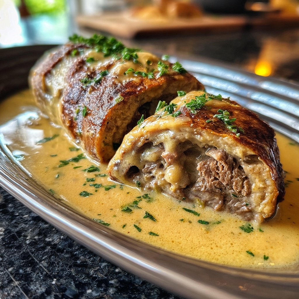 Hausmannskost Rinderrouladen mit Rahmsoße