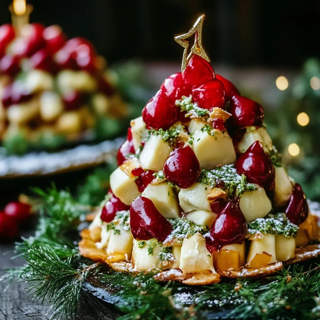 Frischkäse-Weihnachtsbaum