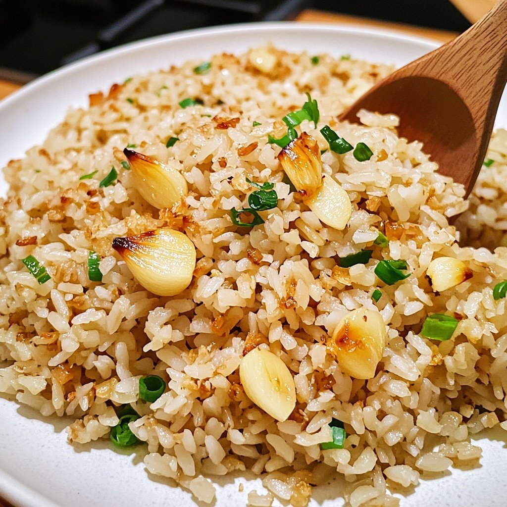 Gebratener Reis mit Knoblauch