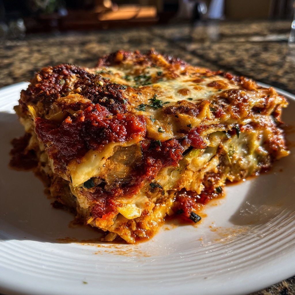 Lasagne mit Zucchini und Aubergine