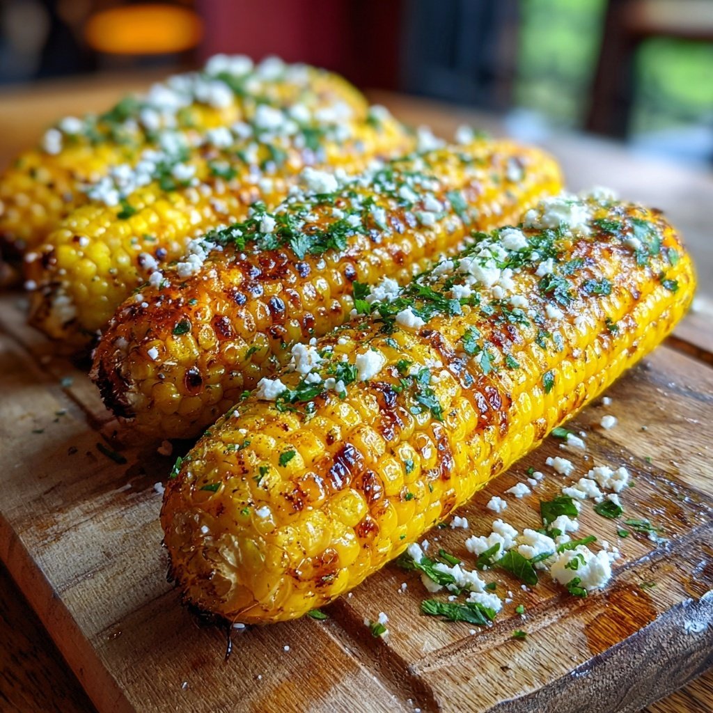 Gegrillte Mais Kolben Mit Kräutern