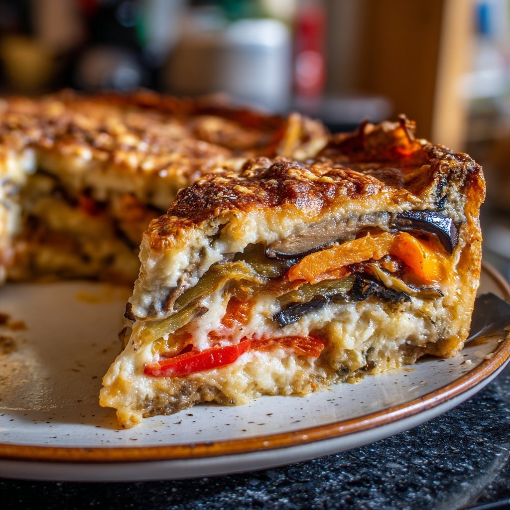 Auberginenauflauf mit Gemüse