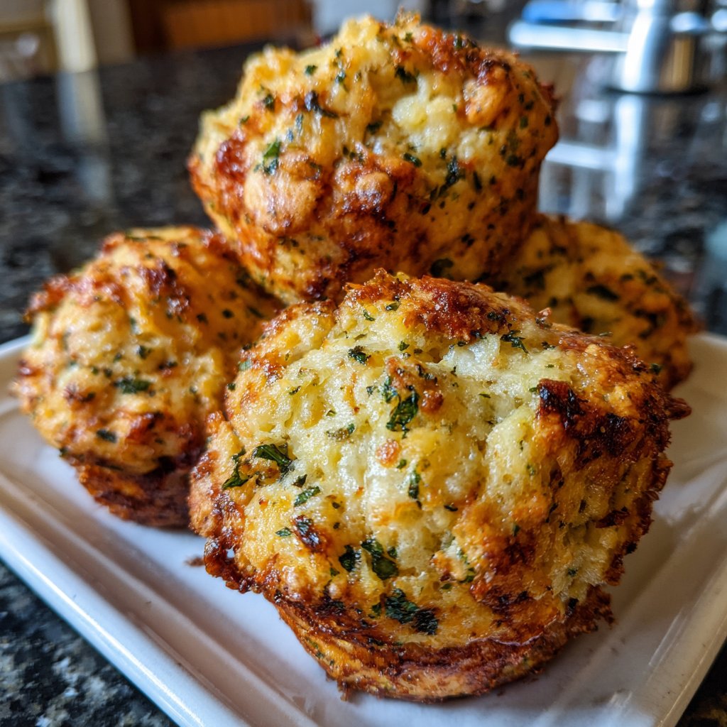 Herzhafte Muffins mit Käse und Kräutern