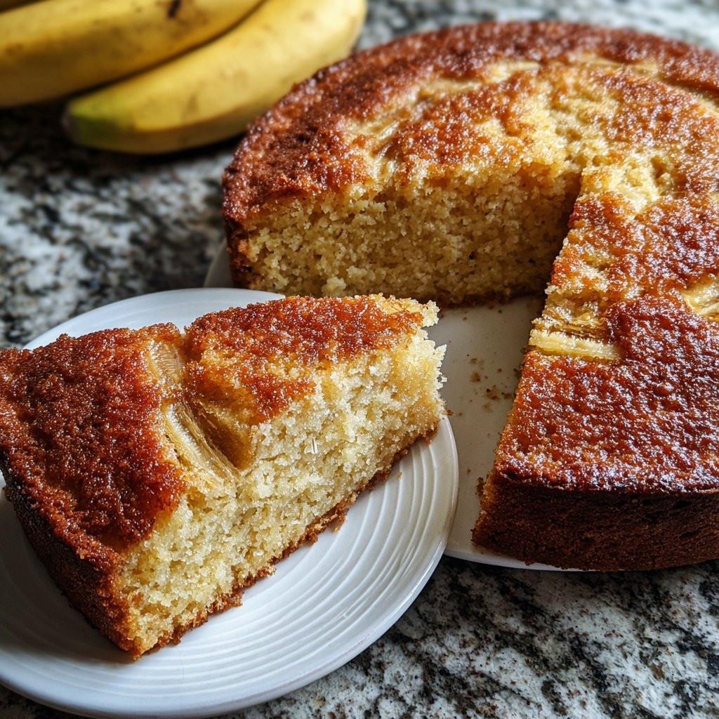 Saftiger Bananenkuchen ohne Zucker