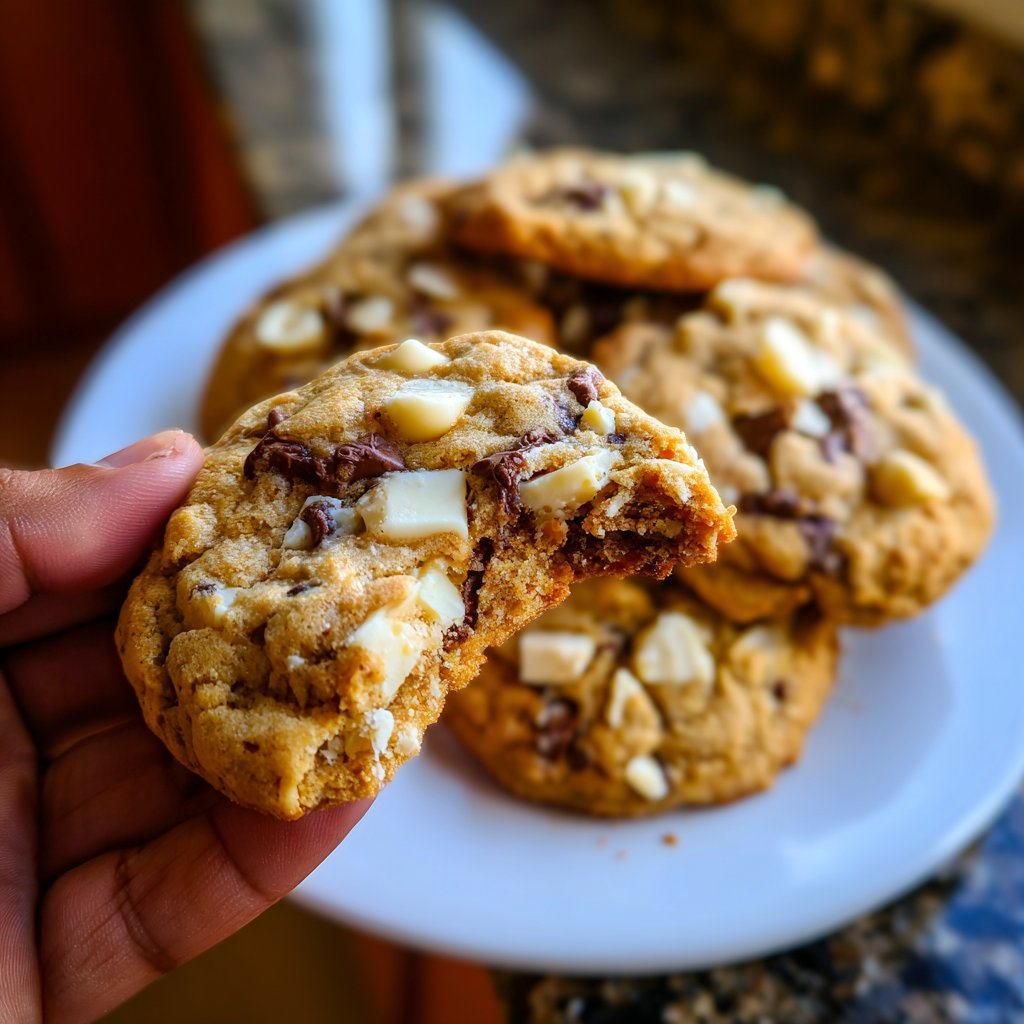 Cookies mit weißer Schokolade