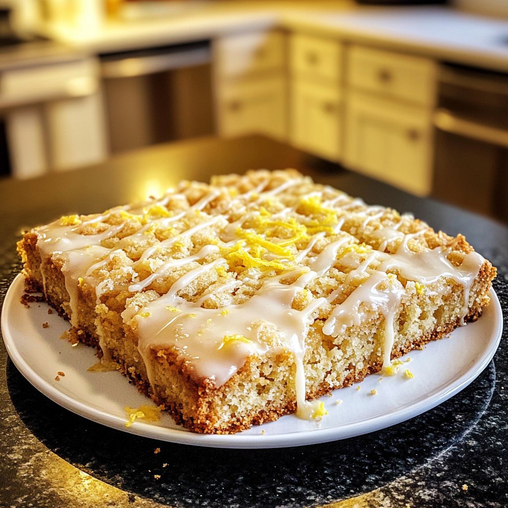 Zitronenkuchen mit feiner Krume