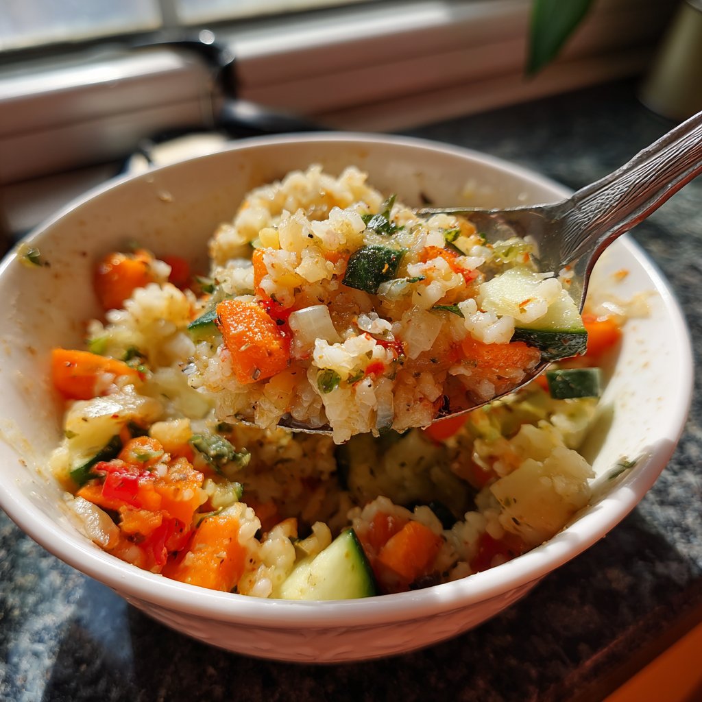 Abendessen mit Reisgericht